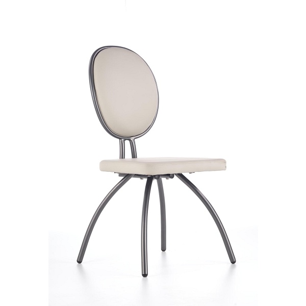Krzesło K298 jasny popiel / grafitowy - Halmar