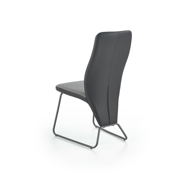 Krzesło K300 tył - czarny, przód - popiel, stelaż - super grey - Halmar