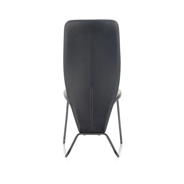 Krzesło K300 tył - czarny, przód - popiel, stelaż - super grey - Halmar