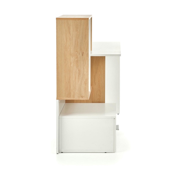 Biurko GROSSO dąb złoty / biały - Halmar