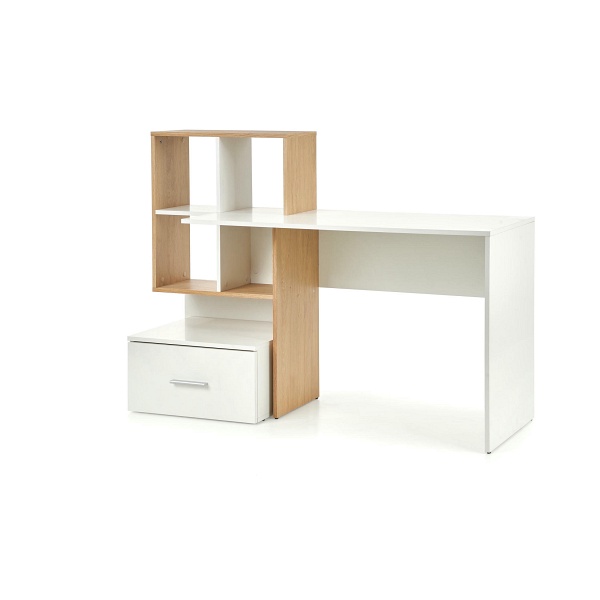 Biurko GROSSO dąb złoty / biały - Halmar