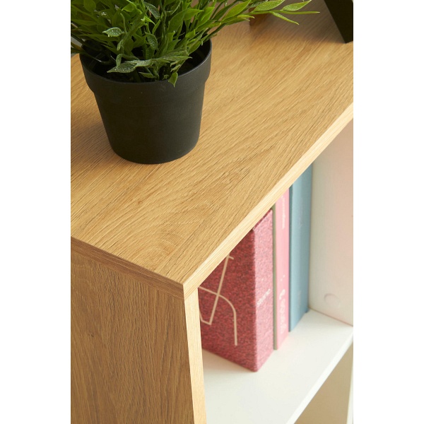 Biurko GROSSO dąb złoty / biały - Halmar