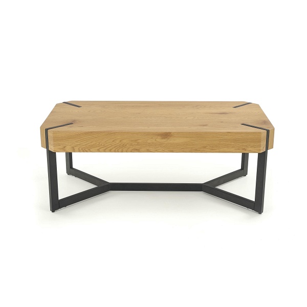 Ława LAVIDA dąb złoty / czarny - Halmar