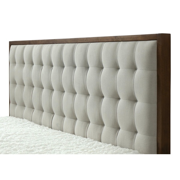 Łóżko SOLOMO beżowy / orzech - Halmar