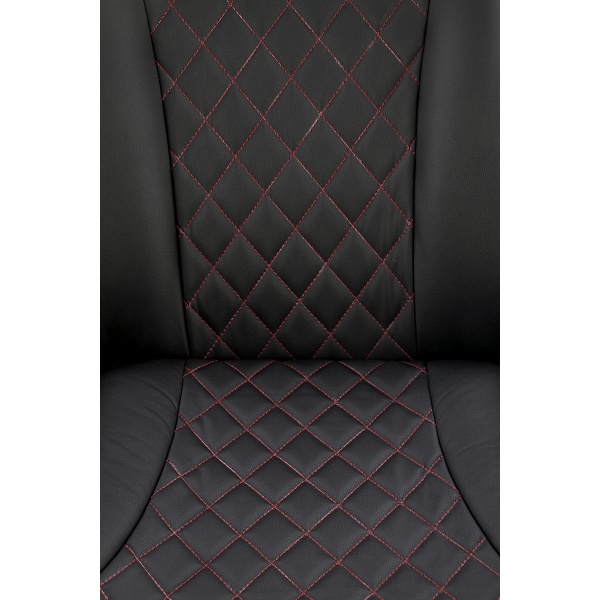 Fotel CAMARO wypoczynkowy czarny / czerwony - Halmar