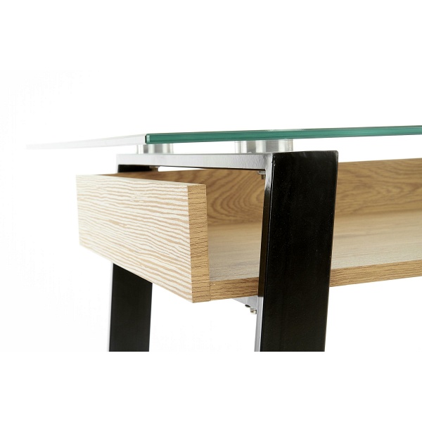 Biurko B36 dąb złoty / czarny - Halmar