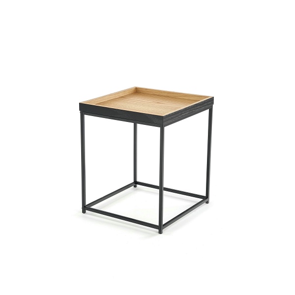 Ława YAVA dąb naturalny / czarny - Halmar