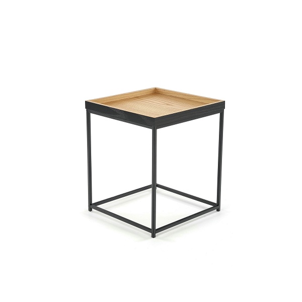 Ława YAVA dąb naturalny / czarny - Halmar