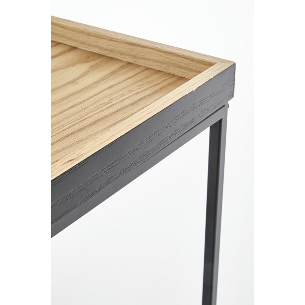Ława YAVA dąb naturalny / czarny - Halmar