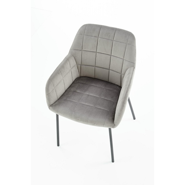 Krzesło K305 czarny / popielaty - Halmar