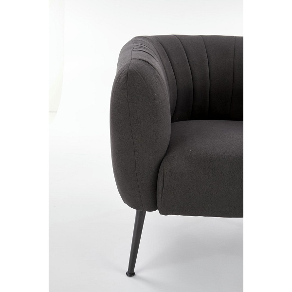 Fotel LUSSO wypoczynkowy ciemny popiel - Halmar