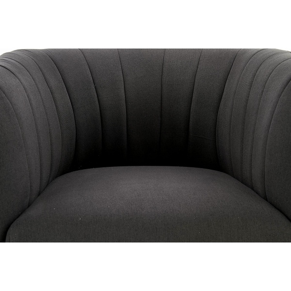 Fotel LUSSO wypoczynkowy ciemny popiel - Halmar