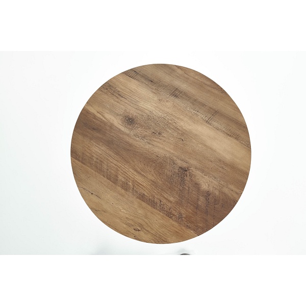 Ława NUBIRA S stelaż - czarny, blat - orzechowy - Halmar