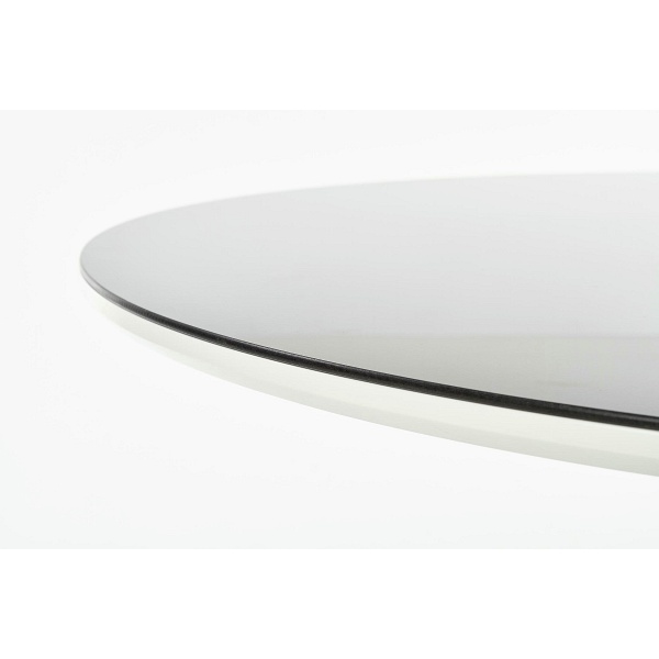 AVELAR blat - czarny / biały, stelaż - czarny - Halmar