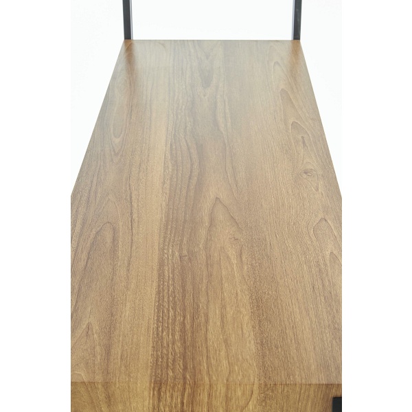 Regał BOLIVAR REG1 dąb złoty / czarny - Halmar