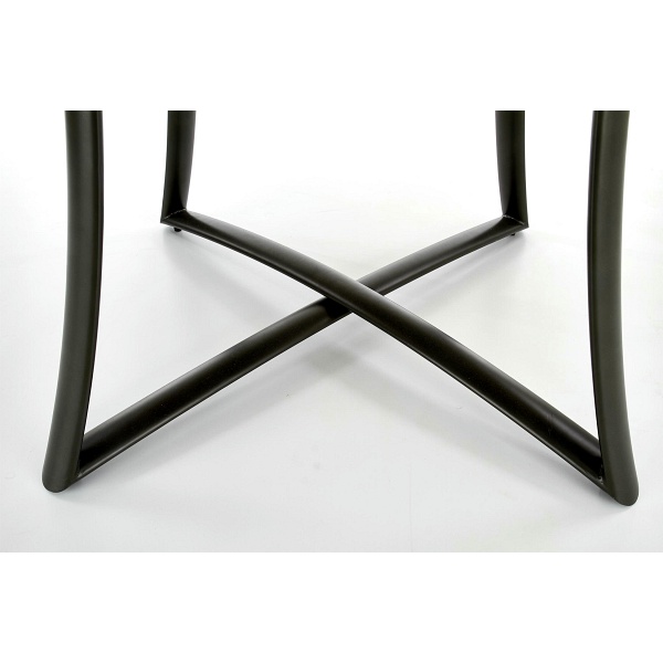 Stół MORETTI rozkładany blat - dąb złoty / popielaty, nogi - antracyt - Halmar