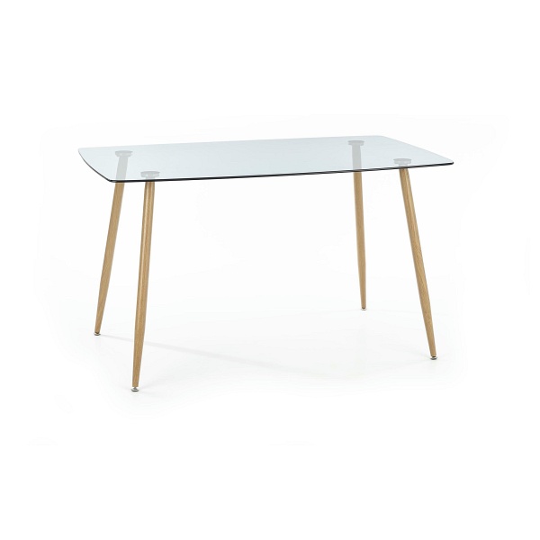 Stół NEXT blat - dymiony, nogi - dąb miodowy - Halmar