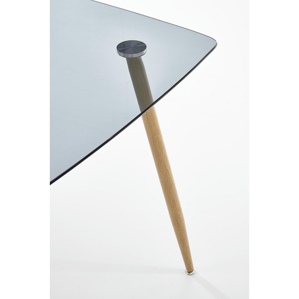 Stół NEXT blat - dymiony, nogi - dąb miodowy - Halmar