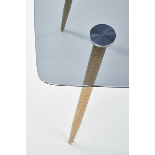 Stół NEXT blat - dymiony, nogi - dąb miodowy - Halmar