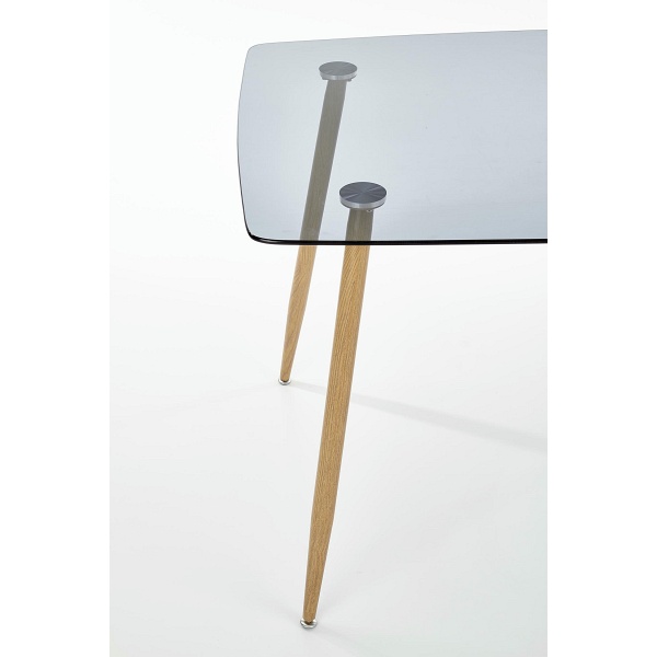 Stół NEXT blat - dymiony, nogi - dąb miodowy - Halmar