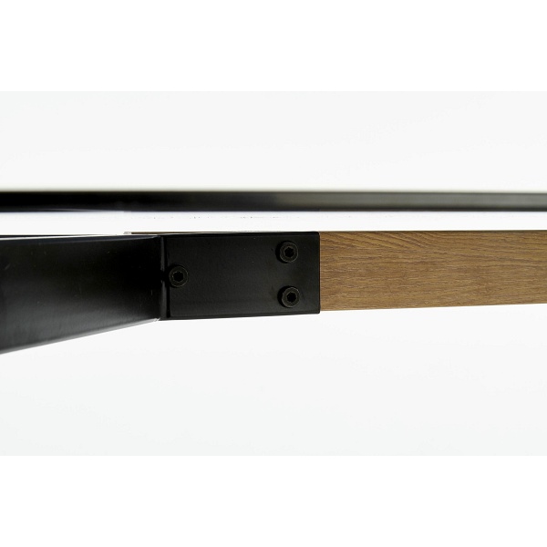 Stół TRAX blat - dymiony, nogi - czarne - Halmar