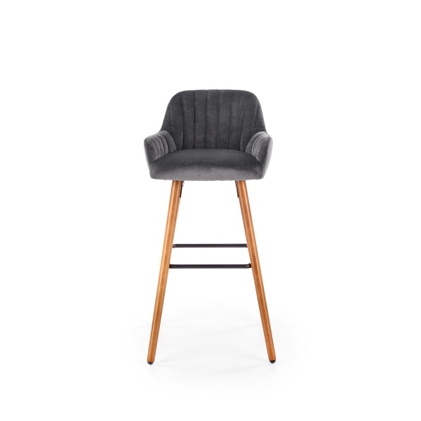 Hoker H93 nogi - orzech, tapicerka - ciemny popiel - Halmar