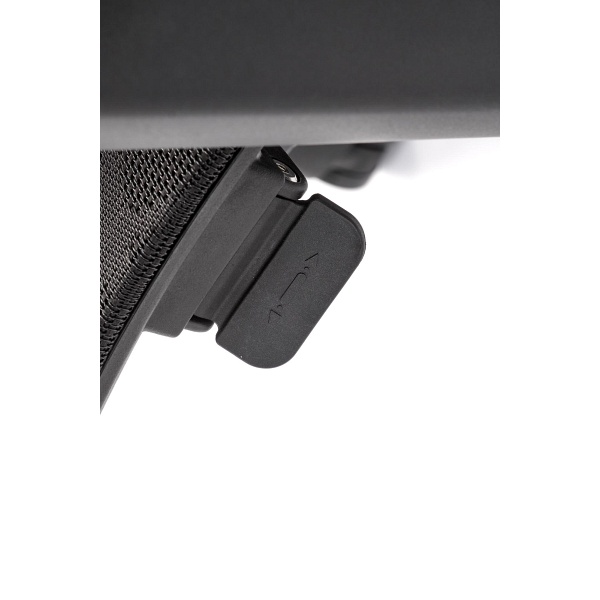 Fotel FREEMAN pracowniczy z podnożkiem czarny / popielaty - Halmar