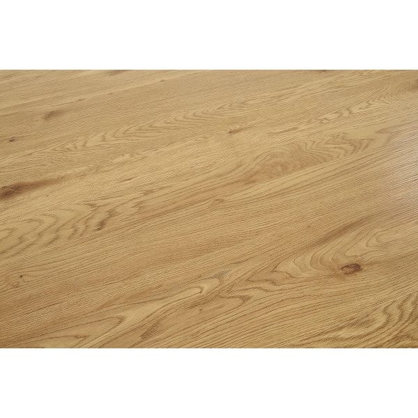 Stół MORGAN okragły dąb złoty / czarny - Halmar