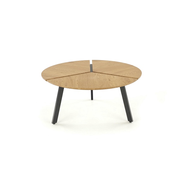 Ława LUANA stelaż - czarny, blat - dąb złoty - Halmar