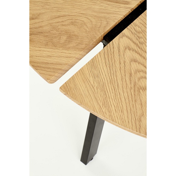 Ława LUANA stelaż - czarny, blat - dąb złoty - Halmar