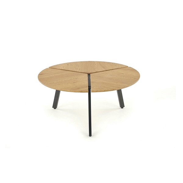 Ława LUANA stelaż - czarny, blat - dąb złoty - Halmar