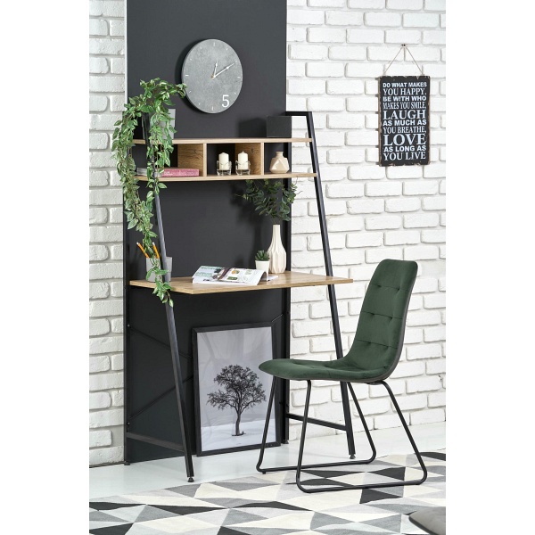 Biurko NARVIK B2 czarny / dąb sonoma - Halmar