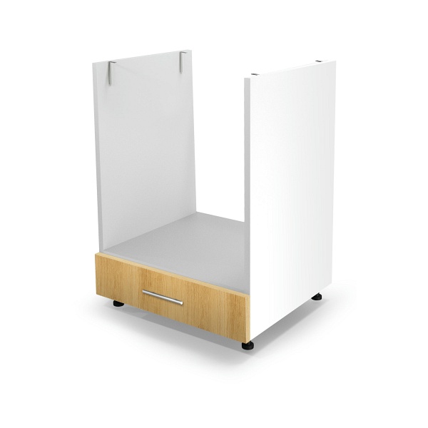 Szafka VENTO DP-60/82 dolna pod zabudowę piekarnika front: dąb miodowy szuflada - Halmar