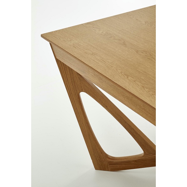 Stół WENANTY rozkładany blat - dąb miodowy, nogi - dąb miodowy - Halmar