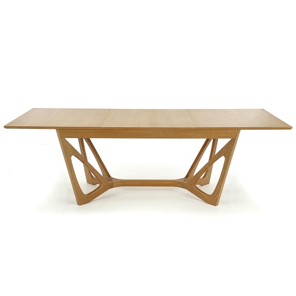 Stół WENANTY rozkładany blat - dąb miodowy, nogi - dąb miodowy - Halmar