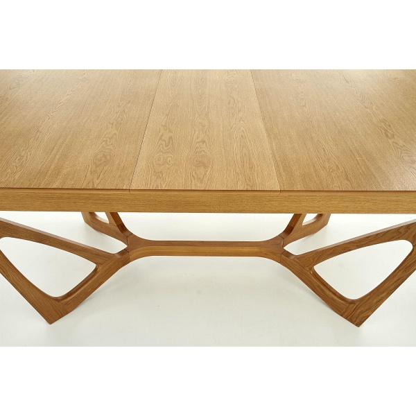 Stół WENANTY rozkładany blat - dąb miodowy, nogi - dąb miodowy - Halmar