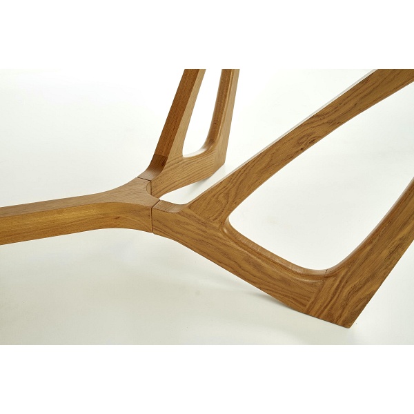 Stół WENANTY rozkładany blat - dąb miodowy, nogi - dąb miodowy - Halmar