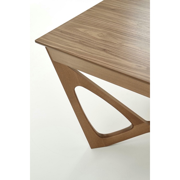 Stół WENANTY rozkładany blat - orzech amerykański, nogi - orzech amerykański - Halmar