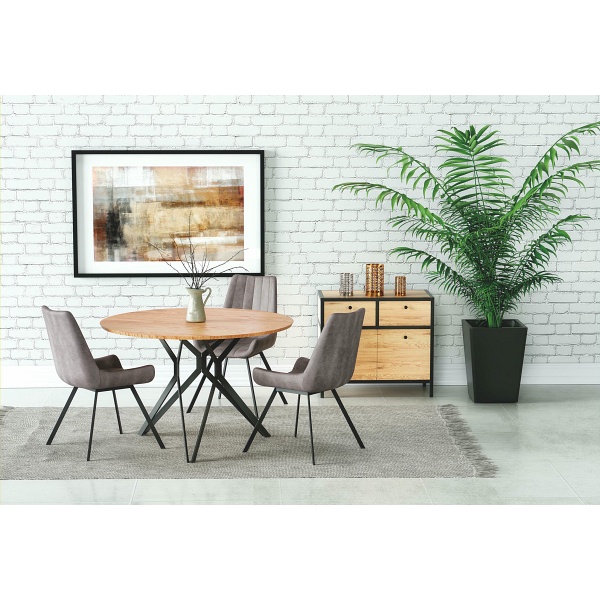 Stół PIXEL2 dąb złoty / czarny - Halmar