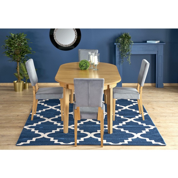 Stół SORBUS rozkładany, blat - dąb miodowy, nogi - dąb miodowy - Halmar