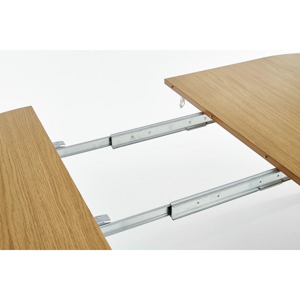 Stół SORBUS rozkładany, blat - dąb miodowy, nogi - dąb miodowy - Halmar