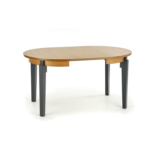 Stół SORBUS rozkładany, blat - dąb miodowy, nogi - grafitowe - Halmar