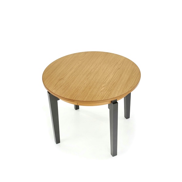 Stół SORBUS rozkładany, blat - dąb miodowy, nogi - grafitowe - Halmar