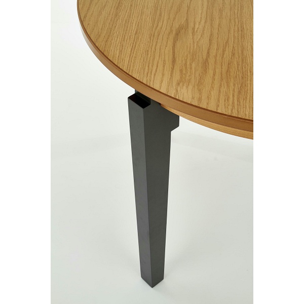 Stół SORBUS rozkładany, blat - dąb miodowy, nogi - grafitowe - Halmar