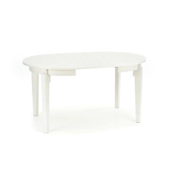 Stół SORBUS rozkładany, blat - biały, nogi - białe - Halmar