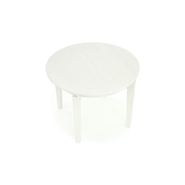 Stół SORBUS rozkładany, blat - biały, nogi - białe - Halmar