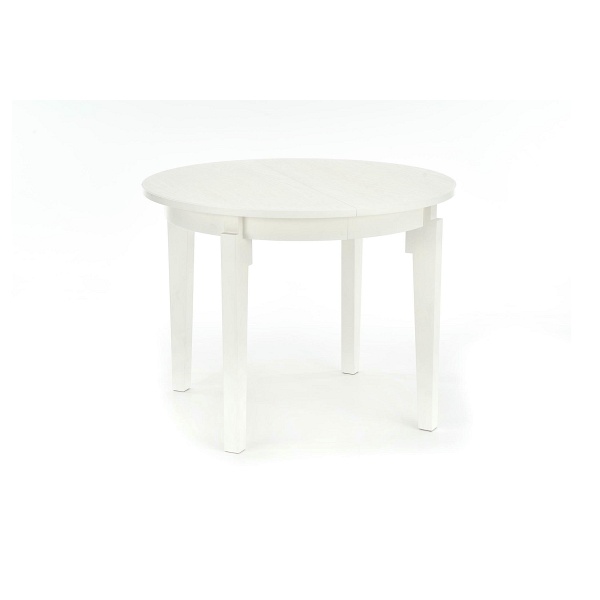 Stół SORBUS rozkładany, blat - biały, nogi - białe - Halmar