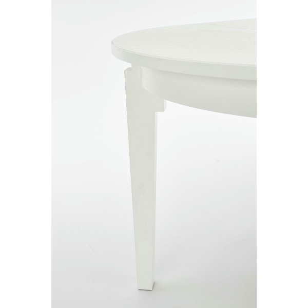 Stół SORBUS rozkładany, blat - biały, nogi - białe - Halmar