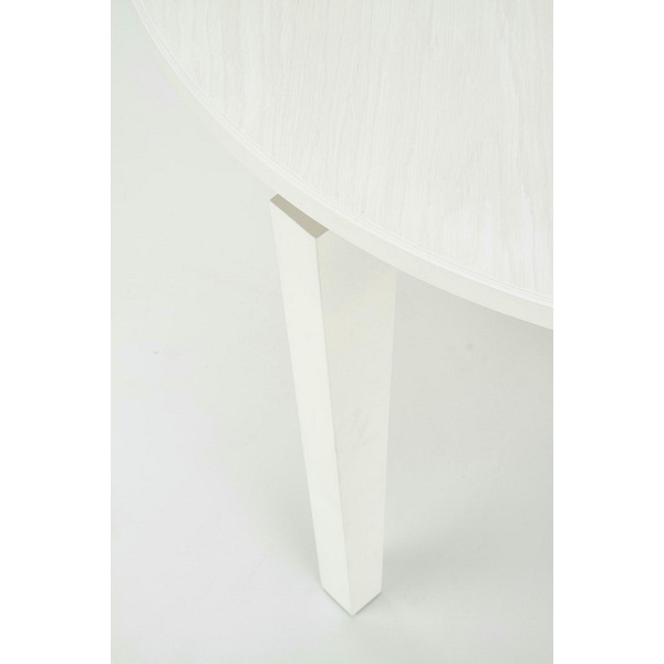 Stół SORBUS rozkładany, blat - biały, nogi - białe - Halmar