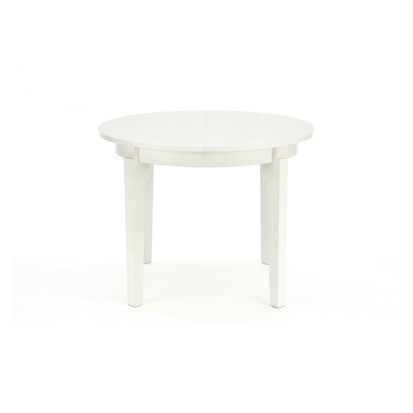 Stół SORBUS rozkładany, blat - biały, nogi - białe - Halmar